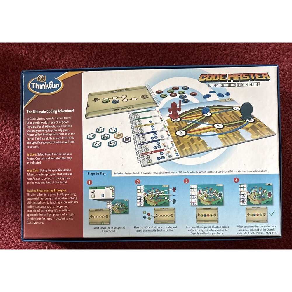 Thinkfun Code Master Programming Logic Minecraft Board Game Single Player(read) - Picture 2 of 9